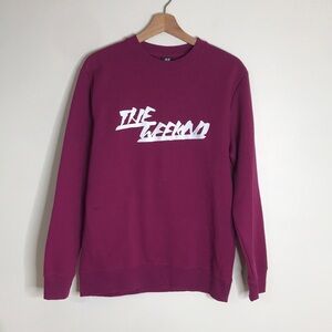 H&M the weekend purple pullover sweatshirt size small
